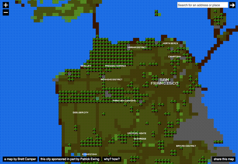 Illustration for article titled Travel the World with These Interactive 8-Bit City Maps